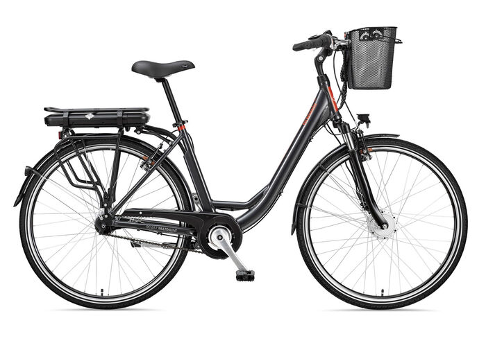 Stads-e-bike met comfortfuncties van Telefunken ANTHRAZIT