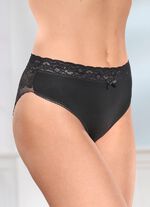 Drie-pack slip met gebloemde elastische kanten achterkant 