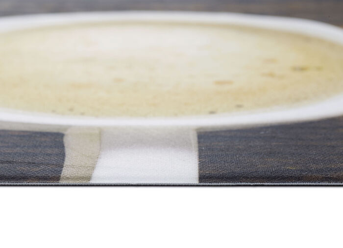 Keukenloper koffiekopjes, met antislip achterkant BRUIN