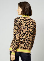 Vest met dierenbont-look 