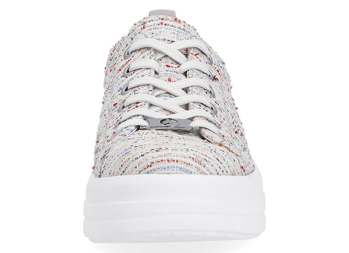 Remonte sneakers gemaakt van effectief gestructureerd textielmateriaal WEISS-MULTICOLOR