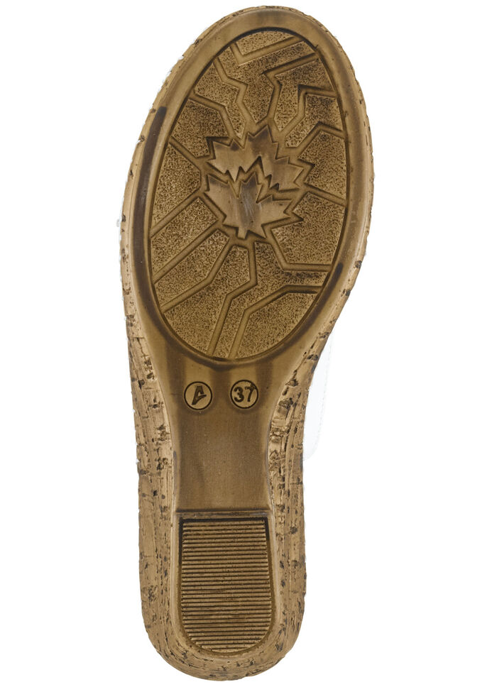 Gemini, chique damessandalen, breedte G, met elastische band WIT