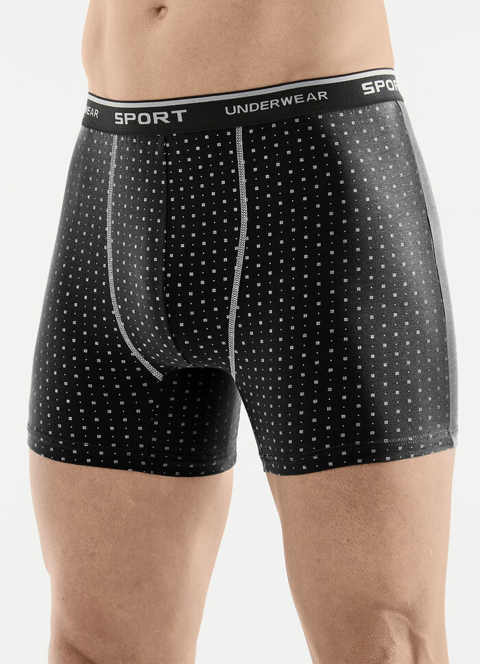 Drie-pack broeken met all-over design 