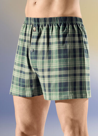Set van vier boxershorts met elastische tailleband 