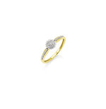 Stijlvolle damesring met diamanten 