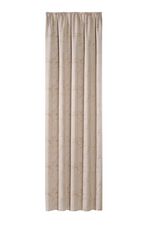 Ondoorzichtige verduisterende sjaal met ruchesband BEIGE