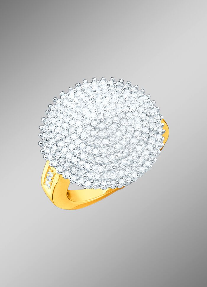 Diamanten ring met 216 diamanten 