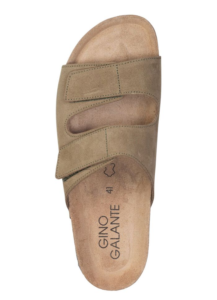 GINO GALANTE, klassieke herenmuiltjes, breedte H, met klittenbandsluiting 