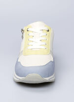 Comfort sneaker Simone in leer en suède look 