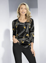Shirt met 3/4-mouwen 