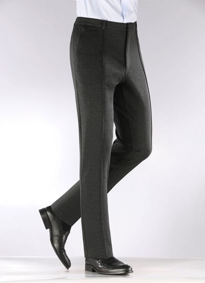 Modieuze "Klaus Models" broek met elastische tailleband in 4 kleuren 