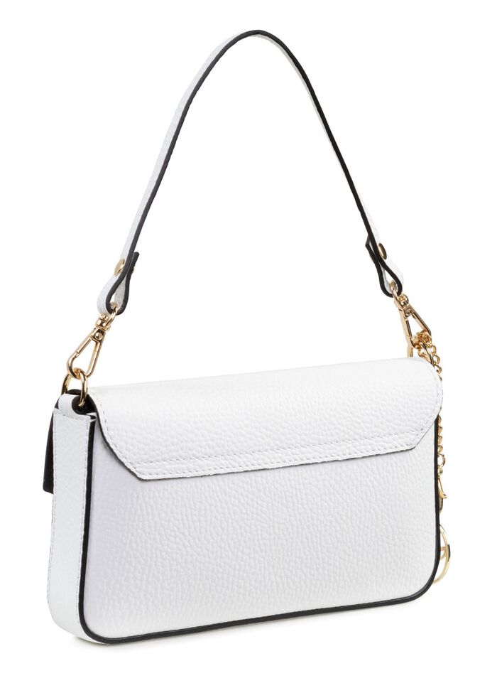 Laurina mini-tasje van generfd kalfsnappaleer 