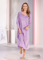 Nachthemd, enkellang en met gebogen zoom 