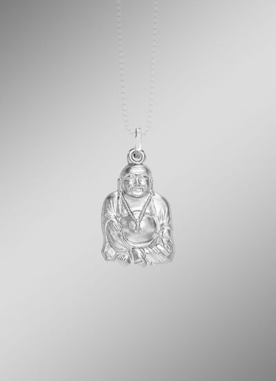 Boeddha hanger van zilver 