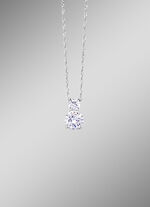 Hanger met kristallen stenen en Singapore ketting 