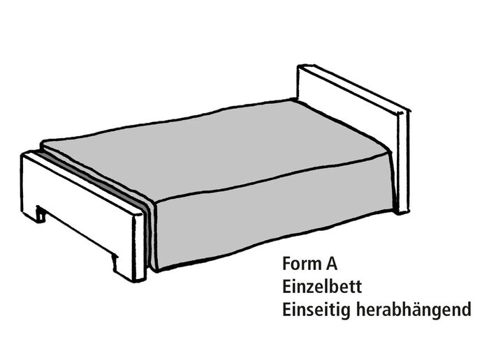 Hoogwaardige sprei met lintbinding NATUR