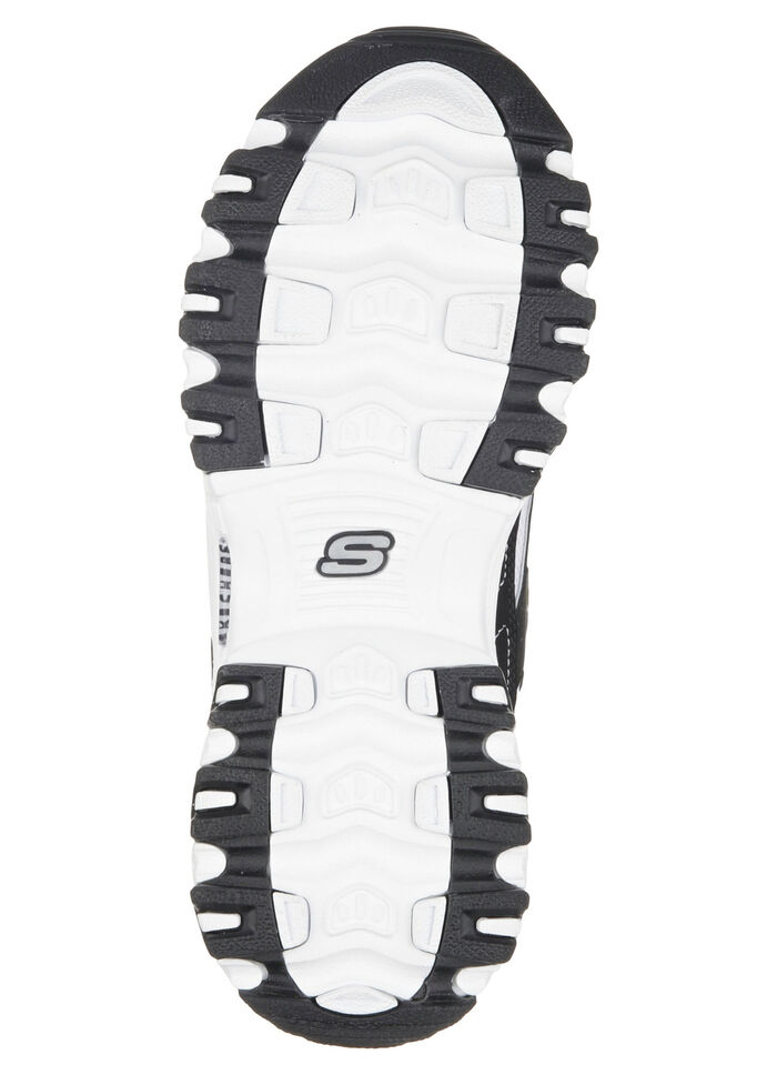 SKECHERS, sportieve damessneakers, met uitneembaar voetbed ZWART-WIT