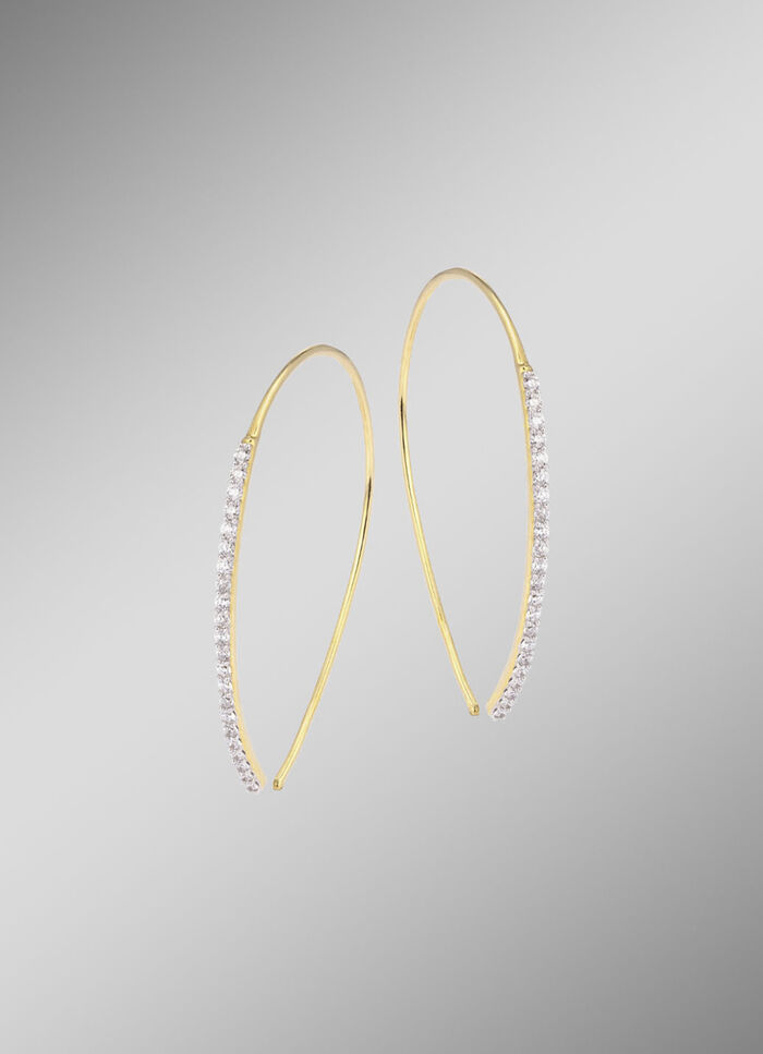 Glamoureuze oorhaken met diamanten 