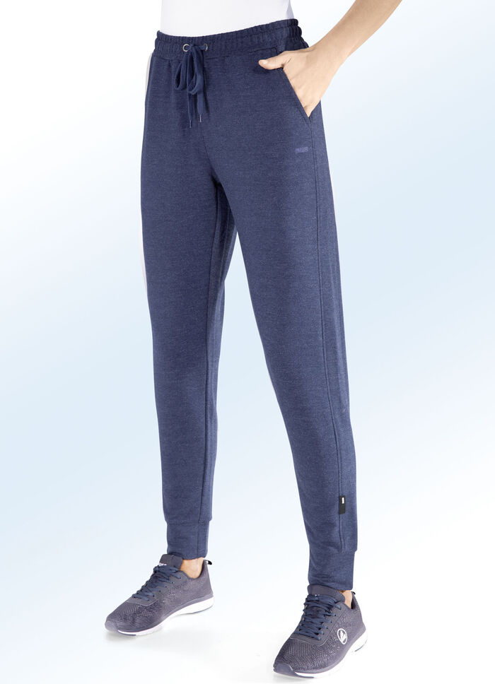 Vrijetijdsbroek ‘LPO’ in 2 kleuren JEANSBLAUW GEMÊLEERD