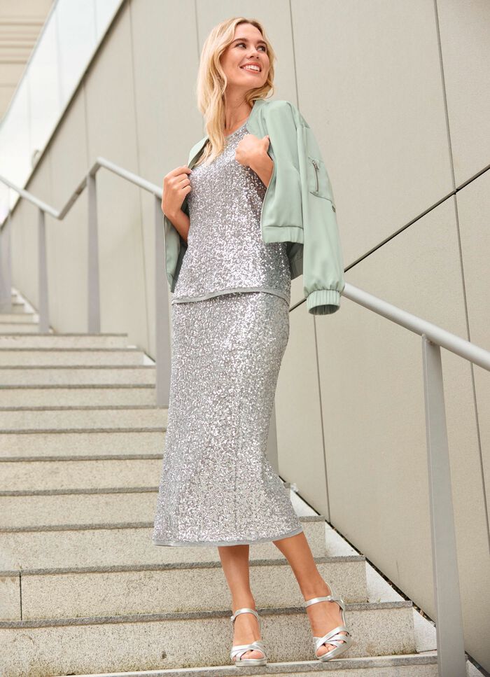 Rok met glinsterende pailletten  