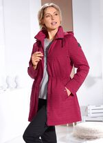 Functioneel jack met een subtiel gestreept dessin RUBINROT