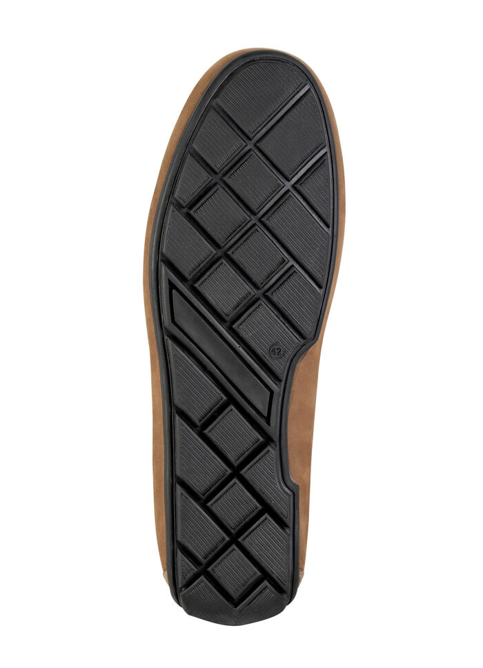 Mocassinpantoffels in klassiek design COGNAC