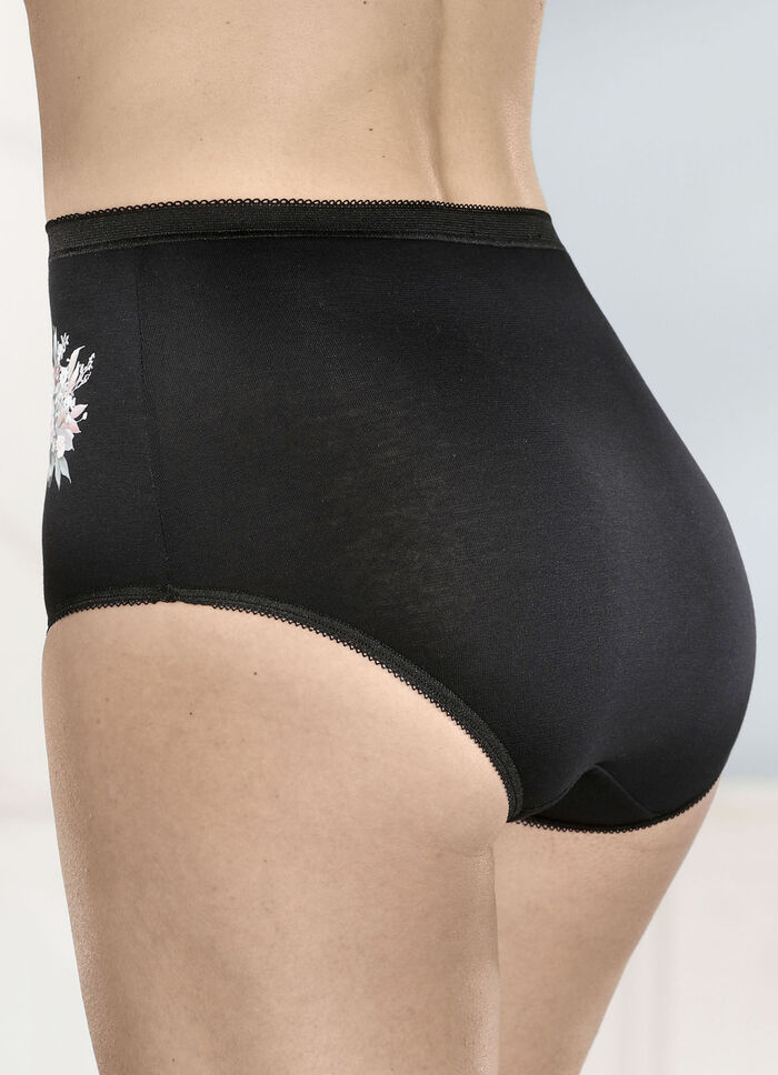 brio lingerie vierpack slips met bloemenmotief 