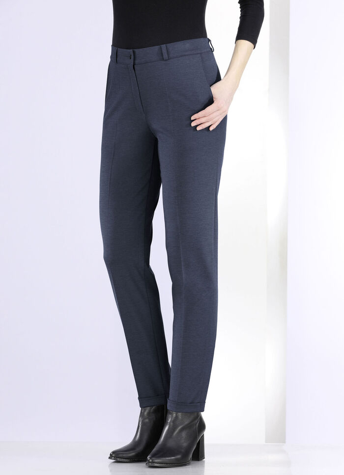 Broek met elastische tailleband aan de achterkant MARINE