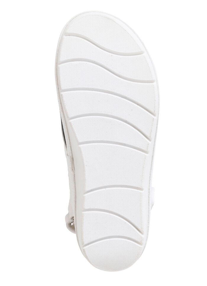 ELENA EDEN sandaal met zwarte, gevoerde elastische inzet 