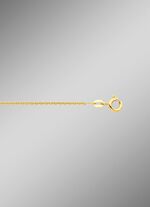 Prachtig speelse, vergulde ronde ankerketting van 925 zilver 