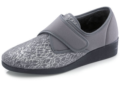 Laurina, klassieke damesschoenen met klittenband, met elastisch fluweel 