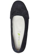 Waldl&auml;ufer, comfortabele damespumps, breedte K, met uitneembaar voetbed ZWART