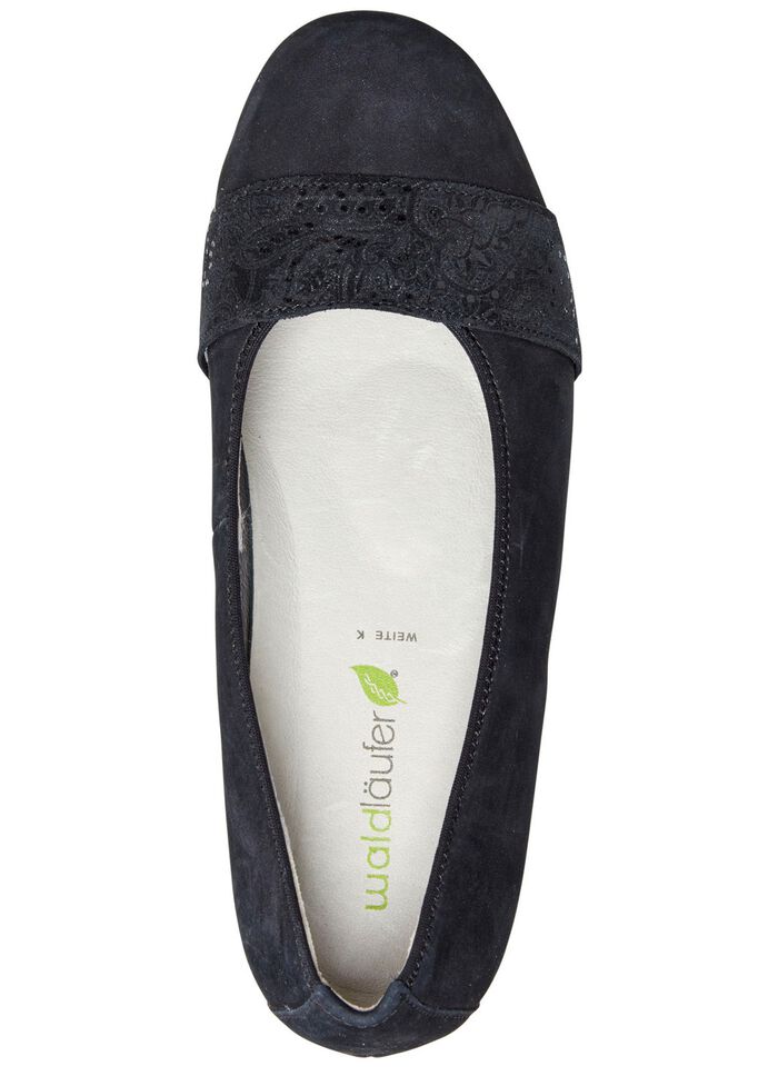 Waldl&auml;ufer, comfortabele damespumps, breedte K, met uitneembaar voetbed ZWART