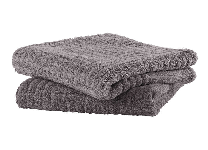 Zachte badstofserie met hoog-laagstructuur TAUPE