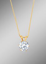 Hanger met synthetische zirkonia en Venetiaanse ketting 