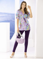 Legging met doorgestikte deelnaden 