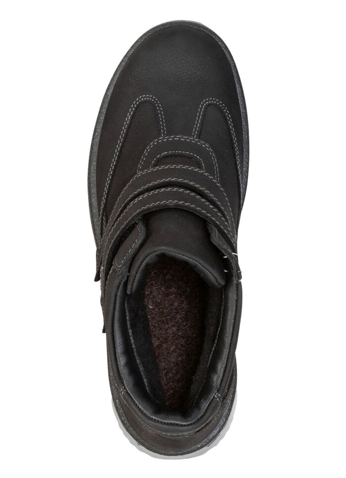 Gevoerde dameslaarzen, winterschoenen, breedte H, met pluche 