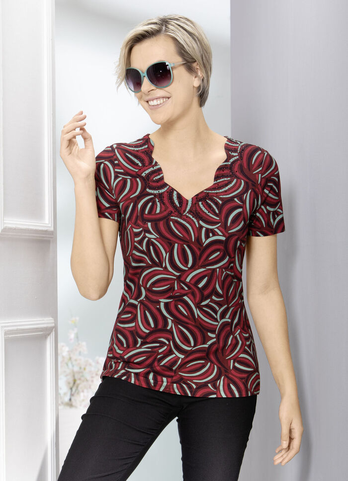Shirt met interessante inkjetprint 