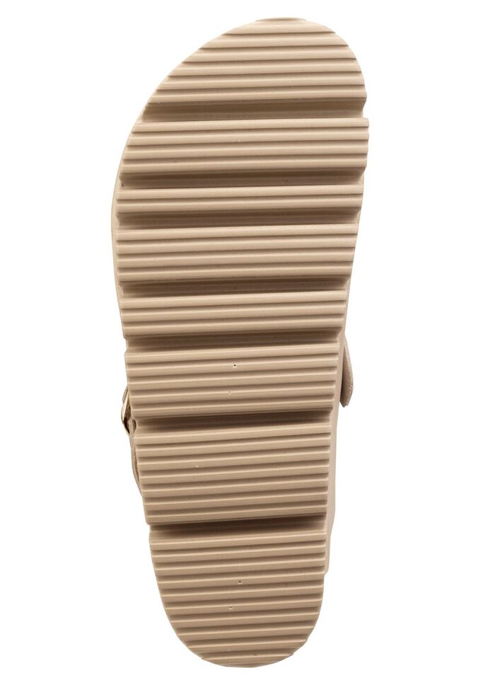 ELENA EDEN, klassieke damesklompen, breedte H, met klittenbandsluiting BEIGE