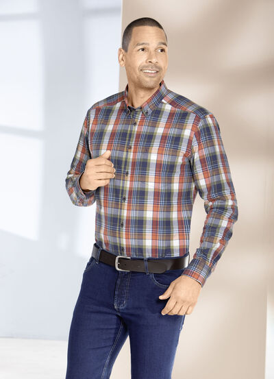 King's Road overhemd met button-down kraag 