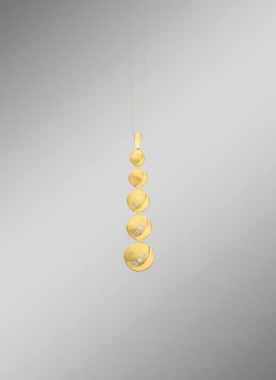 Moderne hanger met zirkonia 