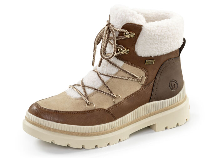 Remonte, gevoerde dameslaarzen, winterschoenen, breedte G, met rits BRAUN-SAND
