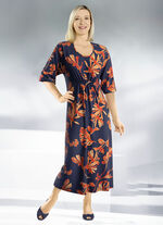 Kaftan met schitterend gekleurde print 