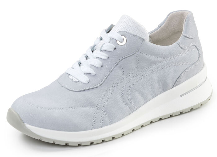 Waldläufer, comfortabele dames veterschoenen, breedte H, met uitneembaar voetbed BLEU