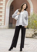 Cardigan met dierenprint 