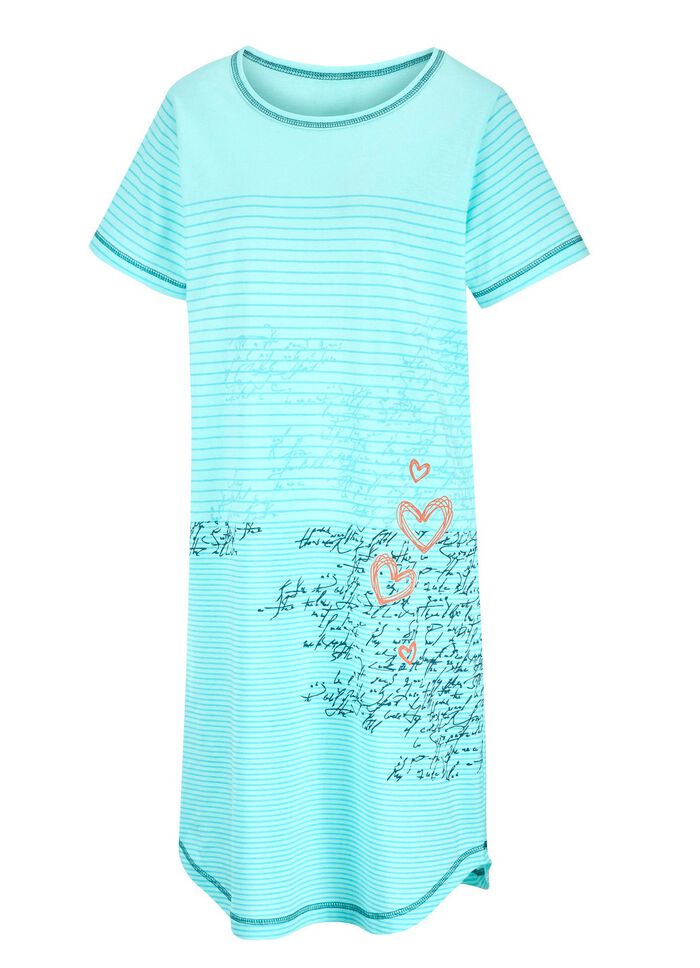 Nachthemd, knielang en korte mouwen 