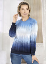 Trui in jacquardmotief HELLBLAU-WEISS-MARINE