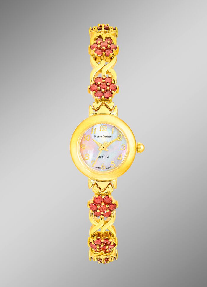 Opvallend kwarts dameshorloge van Pierre Chaubert 