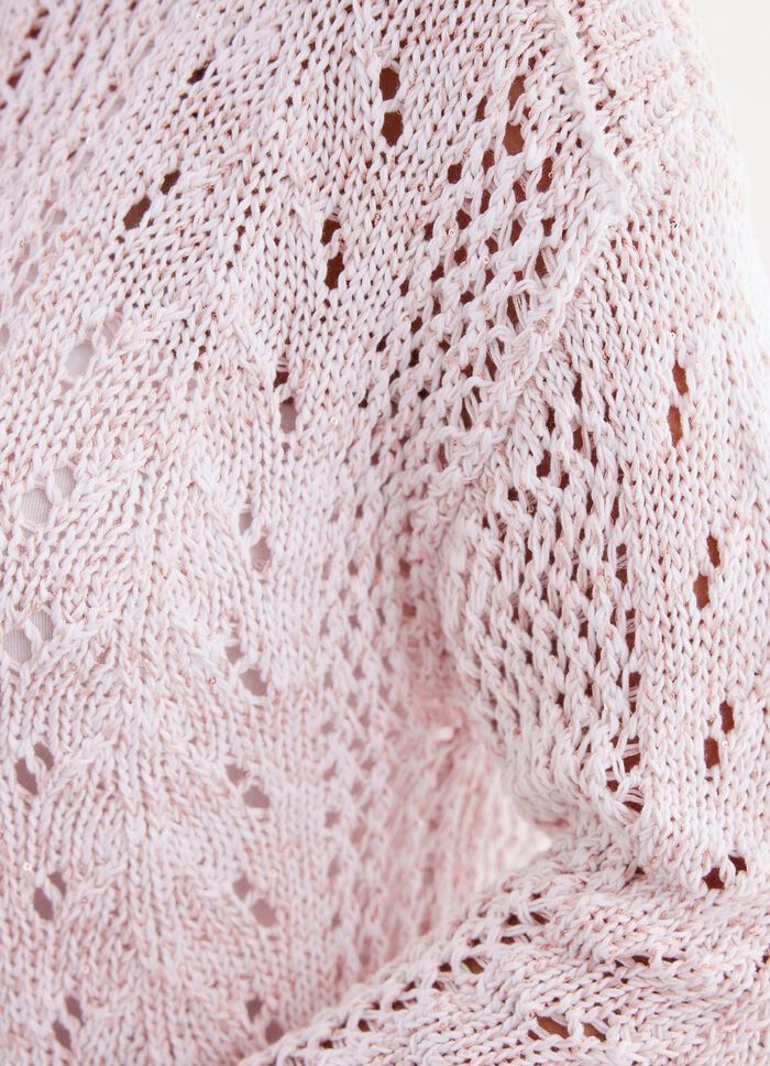 Trui met luxe, glinsterende paillettengaren 