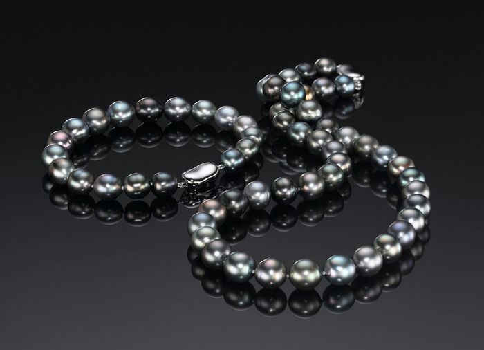 Elegante set met Tahiti-cultuurparels 